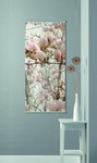 textilní obraz magnolie bílá