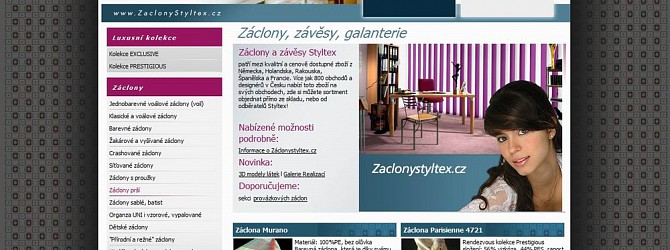 Nový způsob prodeje záclon přes internet - zaclonystyltex.cz