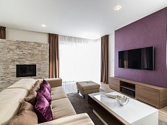 Obývací pokoj - záclony a závěsy