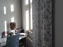 I pracovna si zaslouží závěsy jako elegantní dekoraci