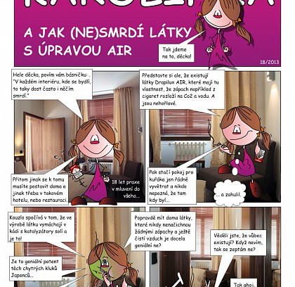 Designerka Karolínka  - A jak (ne)smrdí látky s úpravou Air