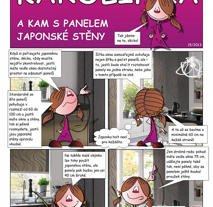 Designerka Karolínka - A kam s panelem japonské stěny