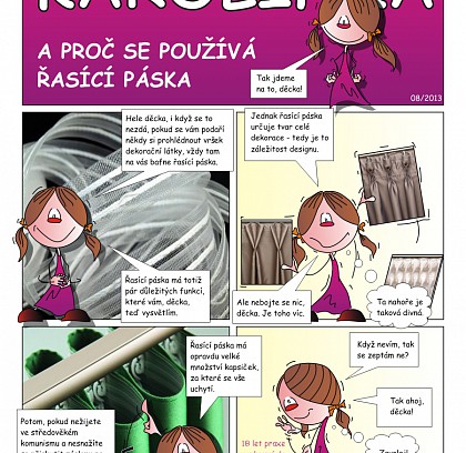 Designerka Karolínka - A proč se používá řasící páska