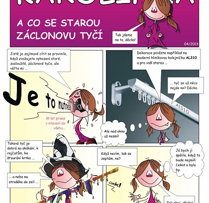 Designerka Karolínka - A co se starou záclonovou tyčí