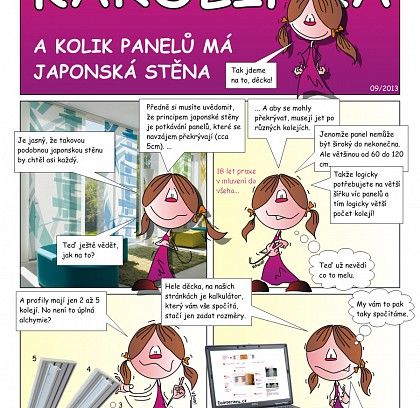 Designerka Karolínka - A kolik panelů má japonská stěna