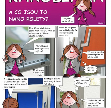 Designérka Karolínka - A co jsou to Nano rolety